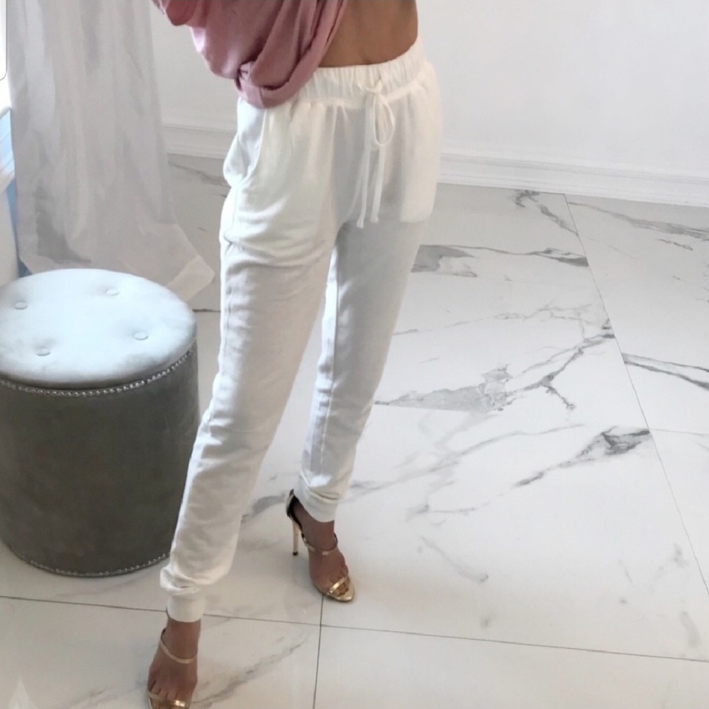 White Joggers